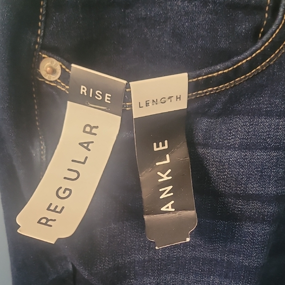 DKNY Women's Ripped Dark Blue Skinny Jeans - Picture 2 of 16